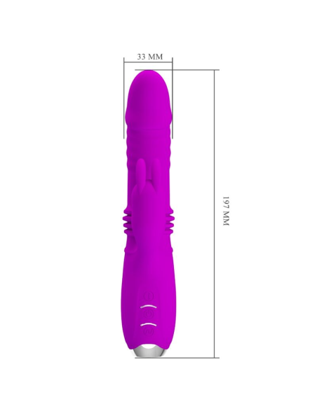 PRETTY LOVE - DOROTHY VIBRADOR CONEJO RECARGABLE MORADO