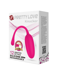 PRETTY LOVE - KNUCKER HUEVO VIBRADOR RECARGABLE ROSA