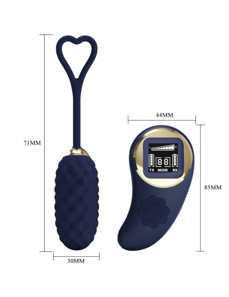 PRETTY LOVE - VIVIAN HUEVO VIBRADOR CONTROL REMOTO AZUL