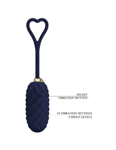 PRETTY LOVE - VIVIAN HUEVO VIBRADOR CONTROL REMOTO AZUL