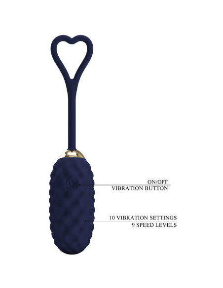 PRETTY LOVE - VIVIAN HUEVO VIBRADOR CONTROL REMOTO AZUL