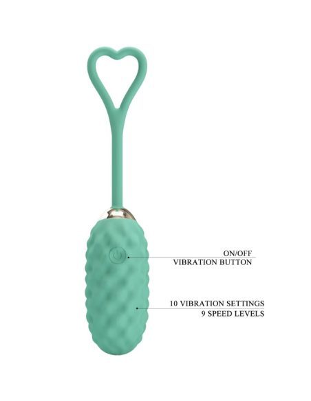 PRETTY LOVE - VIVIAN HUEVO VIBRADOR CONTROL REMOTO VERDE