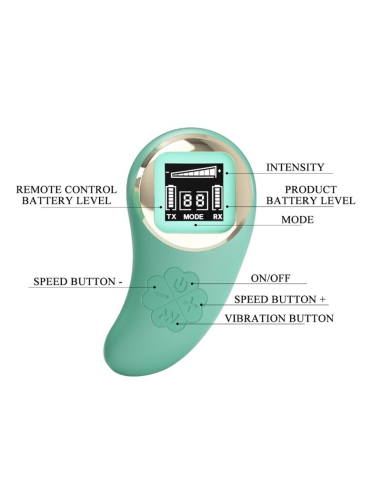 PRETTY LOVE - VIVIAN HUEVO VIBRADOR CONTROL REMOTO VERDE