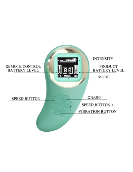 PRETTY LOVE - VIVIAN HUEVO VIBRADOR CONTROL REMOTO VERDE