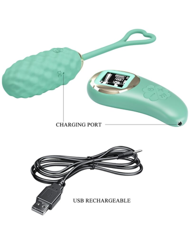 PRETTY LOVE - VIVIAN HUEVO VIBRADOR CONTROL REMOTO VERDE