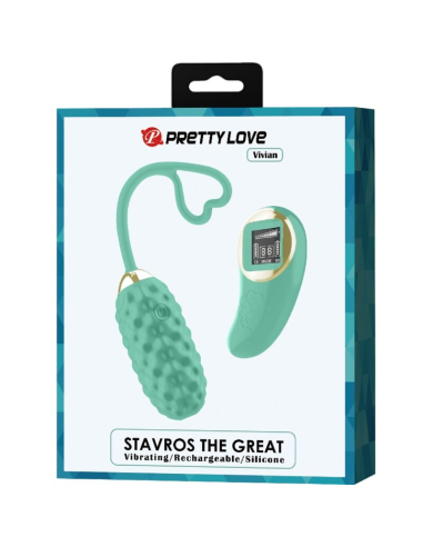 PRETTY LOVE - VIVIAN HUEVO VIBRADOR CONTROL REMOTO VERDE