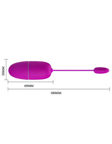 PRETTY LOVE - NYMPH HUEVO VIBRADOR CONTROLADO POR APP VIOLETA