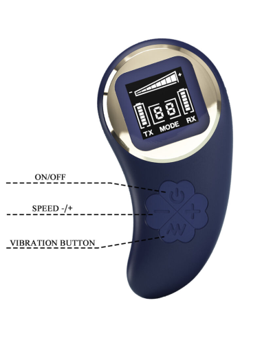 PRETTY LOVE - MINA HUEVO VIBRADOR CONTROL REMOTO AZUL