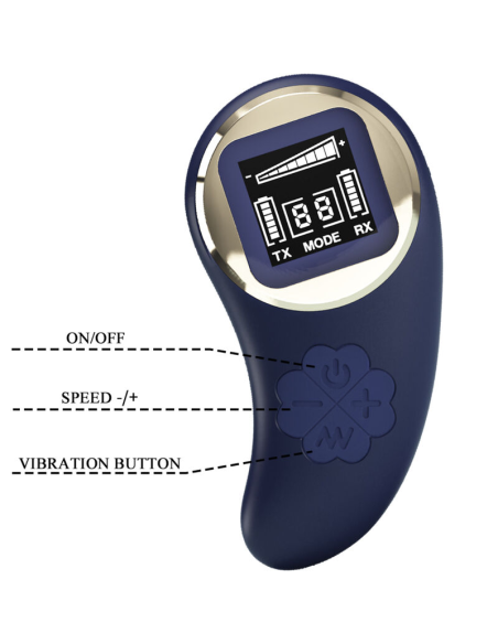 PRETTY LOVE - MINA HUEVO VIBRADOR CONTROL REMOTO AZUL