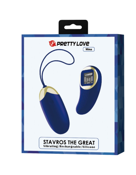 PRETTY LOVE - MINA HUEVO VIBRADOR CONTROL REMOTO AZUL