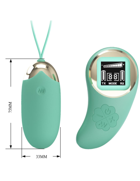 PRETTY LOVE - MINA HUEVO VIBRADOR CONTROL REMOTO VERDE