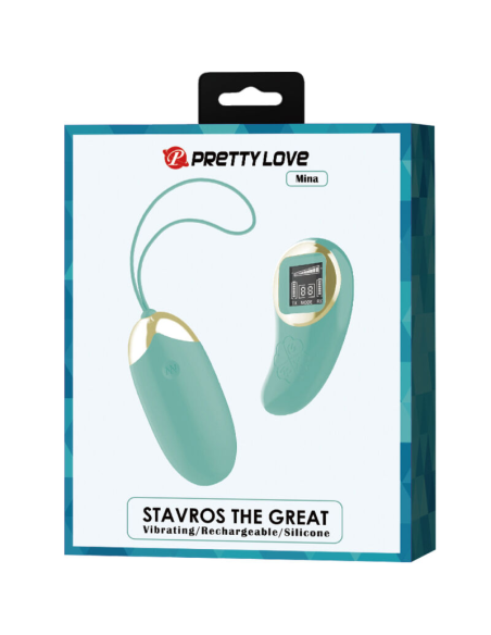 PRETTY LOVE - MINA HUEVO VIBRADOR CONTROL REMOTO VERDE
