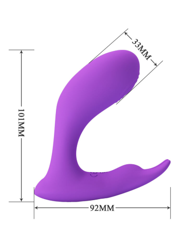 PRETTY LOVE - IDABELLE VIBRATION and PULSATION CONTROL REMOTO VIOLETA