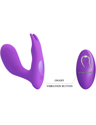 PRETTY LOVE - IDABELLE VIBRATION and PULSATION CONTROL REMOTO VIOLETA