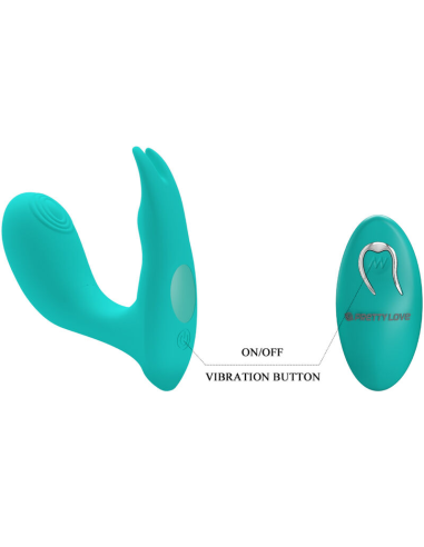PRETTY LOVE - IDABELLE VIBRATION and PULSATION CONTROL REMOTO AZUL