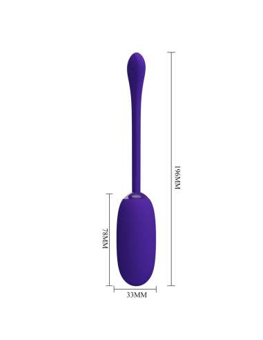 PRETTY LOVE - JULIUS HUEVO VIBRADOR IMPERMEBLE and RECARGABLE LILA
