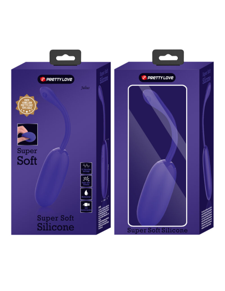 PRETTY LOVE - JULIUS HUEVO VIBRADOR IMPERMEBLE and RECARGABLE LILA