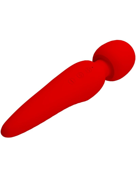 PRETTY LOVE - MEREDITH MASAJEADOR 12 MODOS VIBRACIÓN ROJO