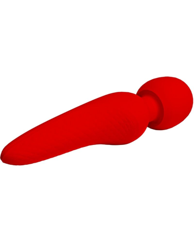 PRETTY LOVE - MEREDITH MASAJEADOR 12 MODOS VIBRACIÓN ROJO