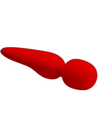 PRETTY LOVE - MEREDITH MASAJEADOR 12 MODOS VIBRACIÓN ROJO