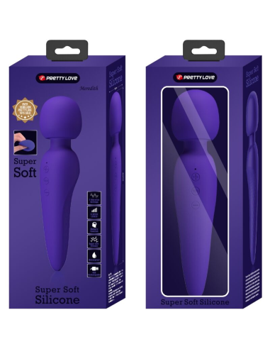PRETTY LOVE - MEREDITH MASAJEADOR 12 MODOS VIBRACIÓN LILA