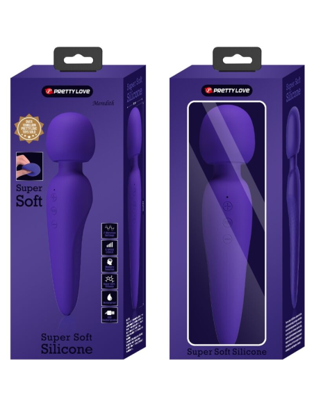 PRETTY LOVE - MEREDITH MASAJEADOR 12 MODOS VIBRACIÓN LILA