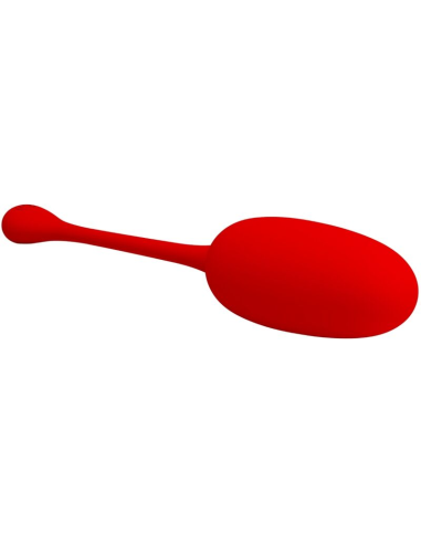 PRETTY LOVE - KNUCKER HUEVO VIBRADOR RECARGABLE ROJO