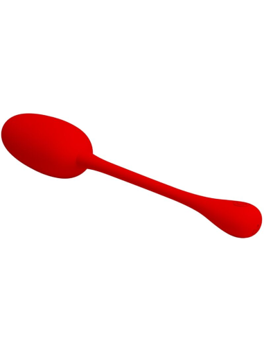 PRETTY LOVE - KNUCKER HUEVO VIBRADOR RECARGABLE ROJO