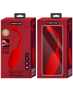 PRETTY LOVE - KNUCKER HUEVO VIBRADOR RECARGABLE ROJO