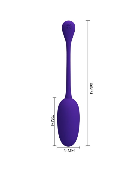 PRETTY LOVE - KNUCKER HUEVO VIBRADOR RECARGABLE LILA