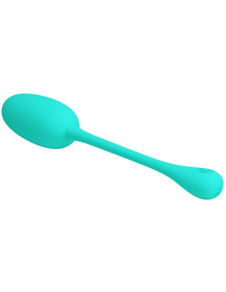 PRETTY LOVE - KNUCKER HUEVO VIBRADOR RECARGABLE VERDE AGUA