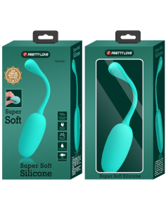 PRETTY LOVE - KNUCKER HUEVO VIBRADOR RECARGABLE VERDE AGUA