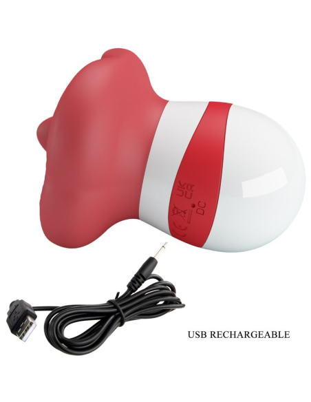 PRETTY LOVE - MINA ESTIMULADOR LENGUA ROJO CLARO