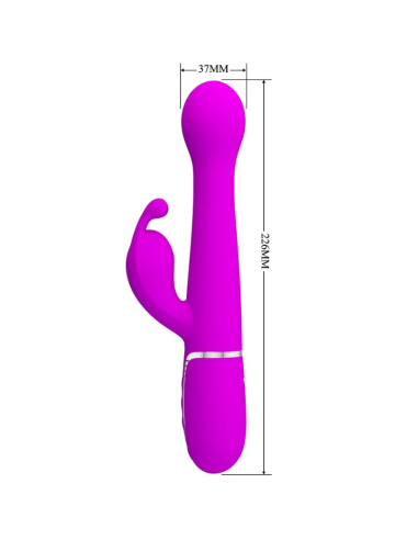 PRETTY LOVE - DEJON VIBRADOR RABBIT 3 EN 1 MULTIFUNCIÓN VIOLETA
