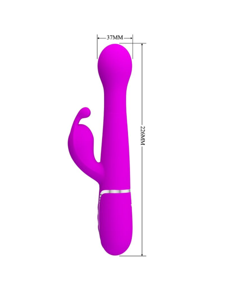PRETTY LOVE - DEJON VIBRADOR RABBIT 3 EN 1 MULTIFUNCIÓN VIOLETA