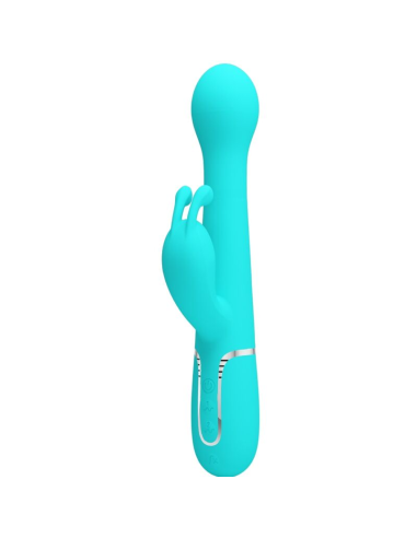 PRETTY LOVE - DEJON VIBRADOR RABBIT 3 EN 1 MULTIFUNCIÓN VERDE AGUA