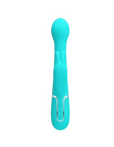 PRETTY LOVE - DEJON VIBRADOR RABBIT 3 EN 1 MULTIFUNCIÓN VERDE AGUA