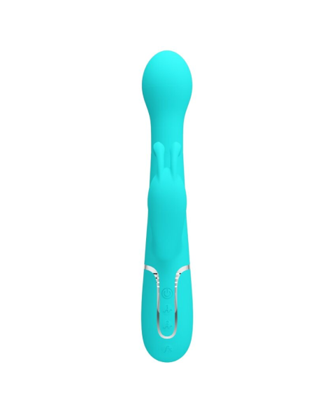 PRETTY LOVE - DEJON VIBRADOR RABBIT 3 EN 1 MULTIFUNCIÓN VERDE AGUA