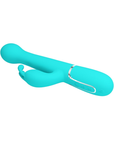 PRETTY LOVE - DEJON VIBRADOR RABBIT 3 EN 1 MULTIFUNCIÓN VERDE AGUA
