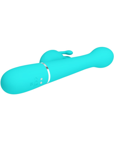 PRETTY LOVE - DEJON VIBRADOR RABBIT 3 EN 1 MULTIFUNCIÓN VERDE AGUA