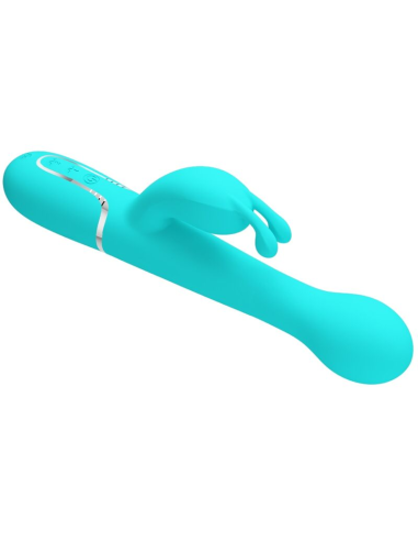 PRETTY LOVE - DEJON VIBRADOR RABBIT 3 EN 1 MULTIFUNCIÓN VERDE AGUA