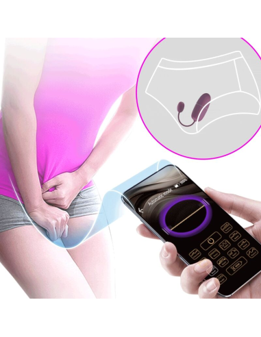 PRETTY LOVE - NYMPH HUEVO VIBRADOR CONTROLADO POR APP LILA