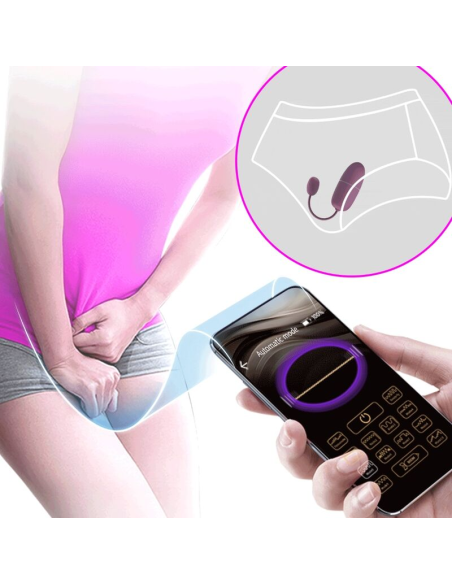 PRETTY LOVE - NYMPH HUEVO VIBRADOR CONTROLADO POR APP LILA
