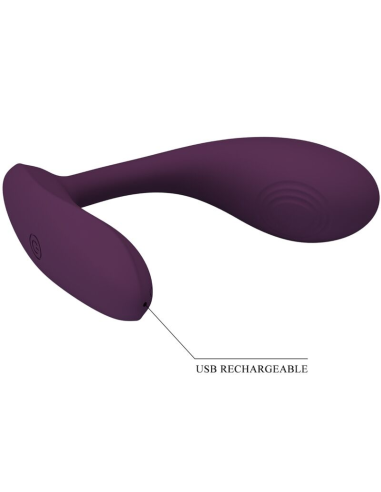 PRETTY LOVE - BAIRD G-SPOT 12 VIBRACIONES RECARGABLE LILA APP