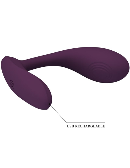PRETTY LOVE - BAIRD G-SPOT 12 VIBRACIONES RECARGABLE LILA APP