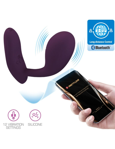 PRETTY LOVE - BAIRD G-SPOT 12 VIBRACIONES RECARGABLE LILA APP