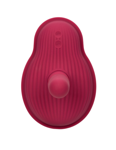 CALEXOTICS - RIDER MASAJEADOR DOBLE MOTOR CONTROL REMOTO ROJO