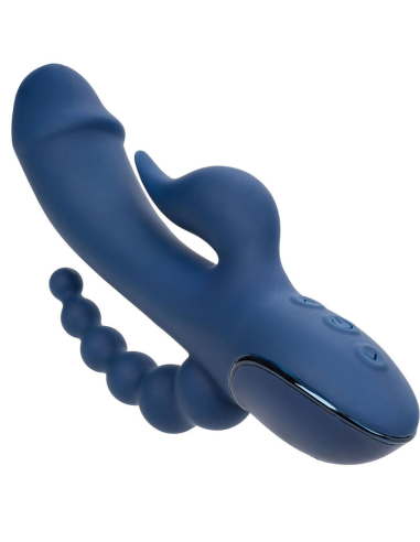 CALEXOTICS - VIBRADOR TRIPLE ORGASM AZUL