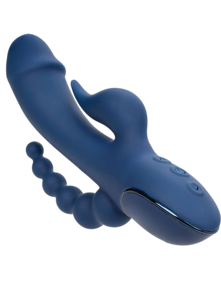CALEXOTICS - VIBRADOR TRIPLE ORGASM AZUL