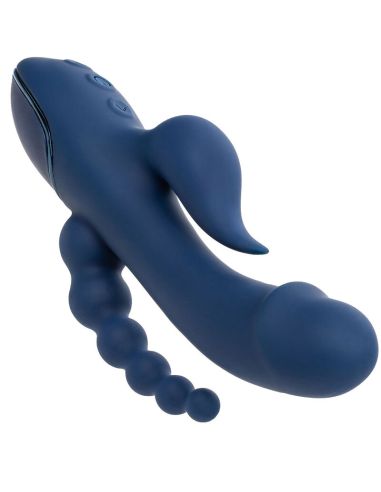 CALEXOTICS - VIBRADOR TRIPLE ORGASM AZUL